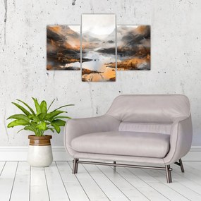 Obraz - Maľba horskej krajiny (90x60 cm)