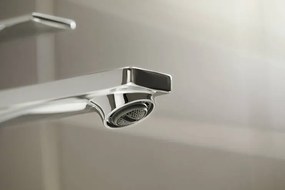 Hansgrohe Rebris E, umývadlová batéria 110 s odtokovou súpravou s tiahlom, CoolStart, EcoSmart, chrómová, HAN-72589000