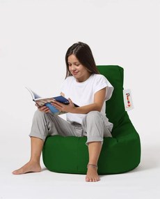 Tmavozelený sedací vak Lina – Floriane Garden