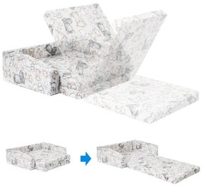 Cestovná postieľka DREAMER zebra / lev / slon