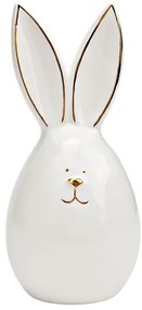 Keramický zajačik AURIC BUNNY 14 cm biely