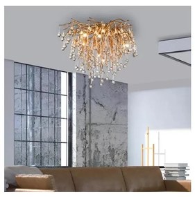 Paul Neuhaus 8091-11 - Prisadený luster ICICLE 9xG9/40W/230V pr. 50 cm mosadz