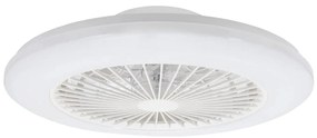 Aigostar LED stmievateľný stropný ventilátor 40W 230V 2700-6500K 50cm + DO biely