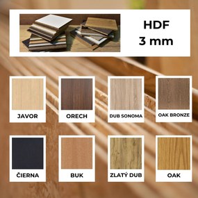SENTOP | 3-dielna mandala kvetov – moderná drevená nástenná dekorácia do obývačky | SENTOP HDF0583-60 x 30-WENGE