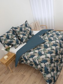 Bavlnené obliečky Renforcé – Taisa zelená/modrá