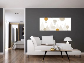 Obraz - Lietajúce balóny (120x50 cm)