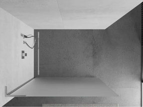 Mexen Kioto L, sprchová zástena Walk-In 70 x 200 cm, 8mm sklo námraza, chrómový profil, 800-070-103-01-30
