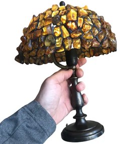 Jantar lampa Tiffany 33*20Ø AMBER