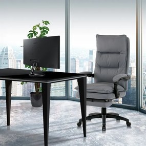 BONTEC Kancelárske kreslo, hojdací mechanizmus, šedá látka, KA-Y350 GREY Farba: Strieborná