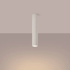 Sollux SL.1590 - Bodové svietidlo KARBON 1xGU10/10W/230V 40 cm krémová