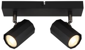 Globo 57918-2B - Bodové svietidlo JAMES 2xGU10/25W/230V čierna