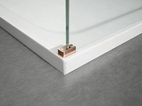 Polysan Polysan, ESCA COPPER MATT jednodielna sprchová zástena do priestoru, Flute, 1100 mm, ES1311-10