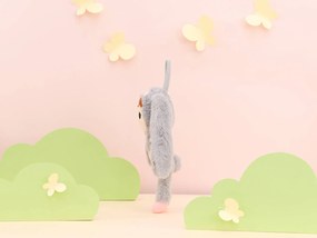 Metoo bábika Zajko grey/pink menšia, 30cm