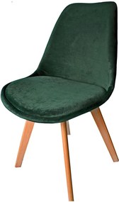 DomTextilu Moderná jedálenská stolička v zelenej farbe 24529