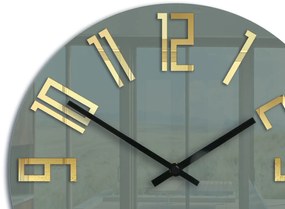 Nástěnné hodiny Slim 32 cm zlaté/šedé