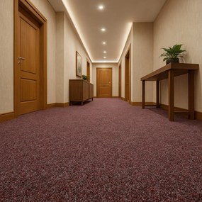 Beaulieu International Group, Koberec metráž Primavera 399, na mieru, šíře 4m, fialová, resine, chodba / predsieň