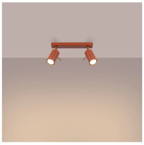 Bodové svietidlo v tehlovej farbe 6x30 cm Etna – Sollux