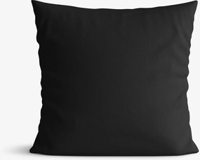 Goldea bavlnená obliečka na vankúš - čierna 50 x 50 cm