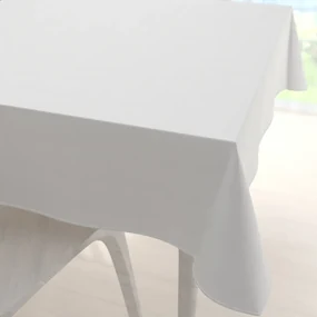 Biante Veľký štvorcový bavlnený keprový obrus KEP-001 Biely 210x210 cm
