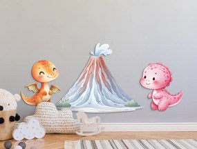 drevko |  Dekorácia na stenu Dino kamaráti  56 x 124 cm