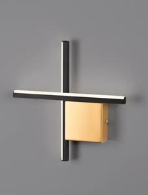 Dizajnové nástenné svietidlo Cross 30 zlatá