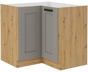 Skrinka Do Kuchyne Luna Claygrey/Artisan 90x90 Nd 2f Bb