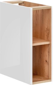 Comad Spodný rozširovací diel pre umývadlové skrinky s doskou Capri White 20 biela/dub zlatý craft