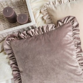 Dekorstudio Dekoračná obliečka na vankúš VELVET25 v červenej farbe