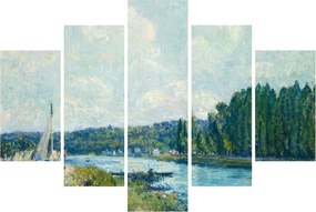 Obraz - Alfred Sisley, The Banks of the Oise, reprodukcia (150x105 cm)
