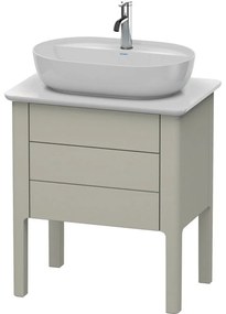 DURAVIT Luv stojaca skrinka pod umývadlo, pod dosku, 2 zásuvky, 638 x 450 x 743 mm, taupe matná lakovaná, LU956506060