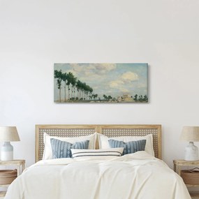 Obraz - Johan Barthold Jongkind, The Towpath, reprodukcia (120x50 cm)
