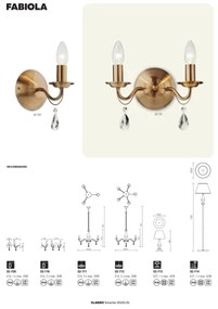 Redo 02-713 - Stolná lampa FABIOLA 1xE27/28W/230V
