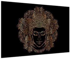 Obraz zlatého Budhu (90x60 cm)