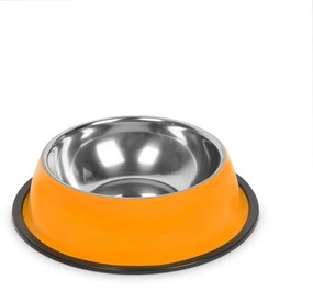 Miska pre psy - 15 cm - oranžová