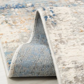 TA Koberec G512B WHITE/D_BLUE PORTLAND HIL Biely Obdĺžnikový Rozmer: 80x150 cm