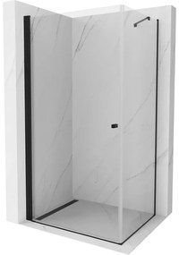 Mexen Pretoria sprchová kabína, kyvné dvere 100 x 70 cm, Transparentné, Čierna - 852-100-070-70-00