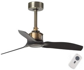 FARO 33429 - Stropný ventilátor JUST FAN čierna/zlatá pr. 81 cm + diaľkové ovládanie