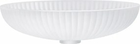 BPS-koupelny Sklenené umývadlo na dosku HYD-BRT3-WH-510 51x35 cm, mat