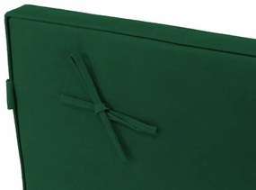 Divero 36875 Sada 2x polstrovanie pre lehátko 188 cm - tmavo zelená