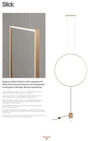 Redo 01-2134 - LED Stojacia lampa SLICK LED/28W/230V čierna