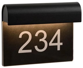 Lucide 27881/06/30 - LED domové číslo THESI LED/6W/230V IP54 LC0723