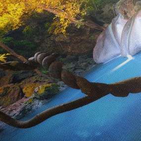 Obraz - Vodopády v Ázii (120x50 cm)