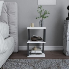 Nočný stolík Carter White Anthracite