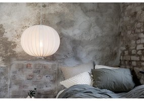 Biele závesné svietidlo s textilným tienidlom ø 50 cm Florence – Markslöjd