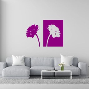 Veselá Stena Samolepka Margaréty Farba: fialová, Veľkosť: 80 x 58 cm