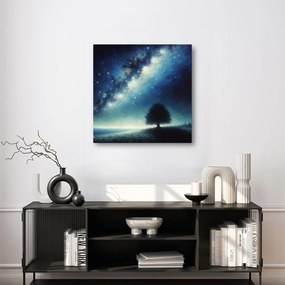 Obraz osamelý strom života a galaxia