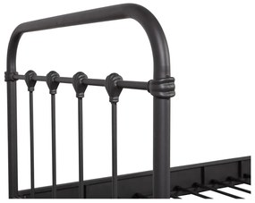 Čierna jednolôžková posteľ s roštom 90x200 cm Moos – WOOOD