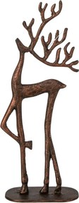 Malá soška soba na podstavci z měděného hliníku – 14*8*37 cm