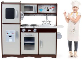Veľká drevená RETRO kuchynka + príslušenstvo