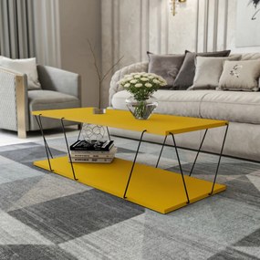 Konferenčný stolík Labranda 120 cm žltý